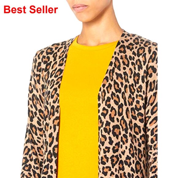 Lightweight Open-Front Cardigan Sweater, Plus Size, Cotton Blend, Layering Piece - Picture 5 of 7